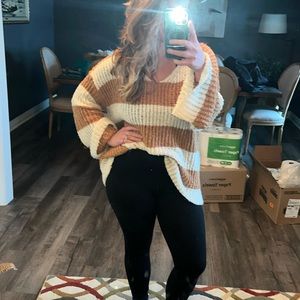 Super soft large knit sweater